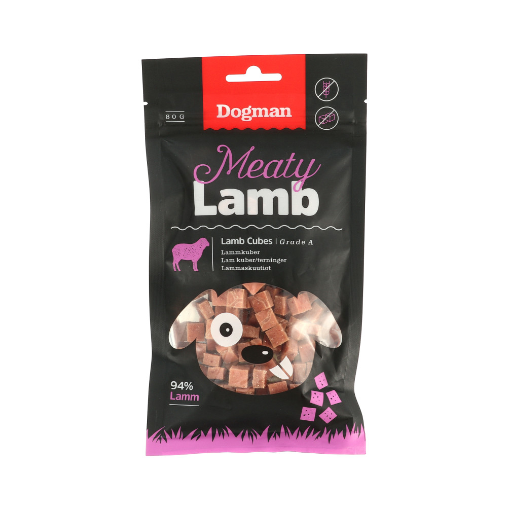 Produktbild för Meaty Kuber av Lamm Hundgodis