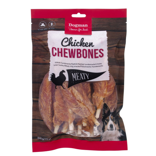 DOGMAN Dogman Hundgodis Meaty Chicken Chewbones 12p S 12,5cm