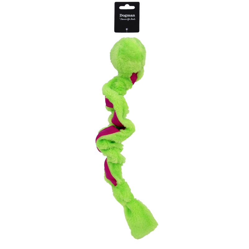 Produktbild för Dogman Leksak Stretchig Grön M 35cm