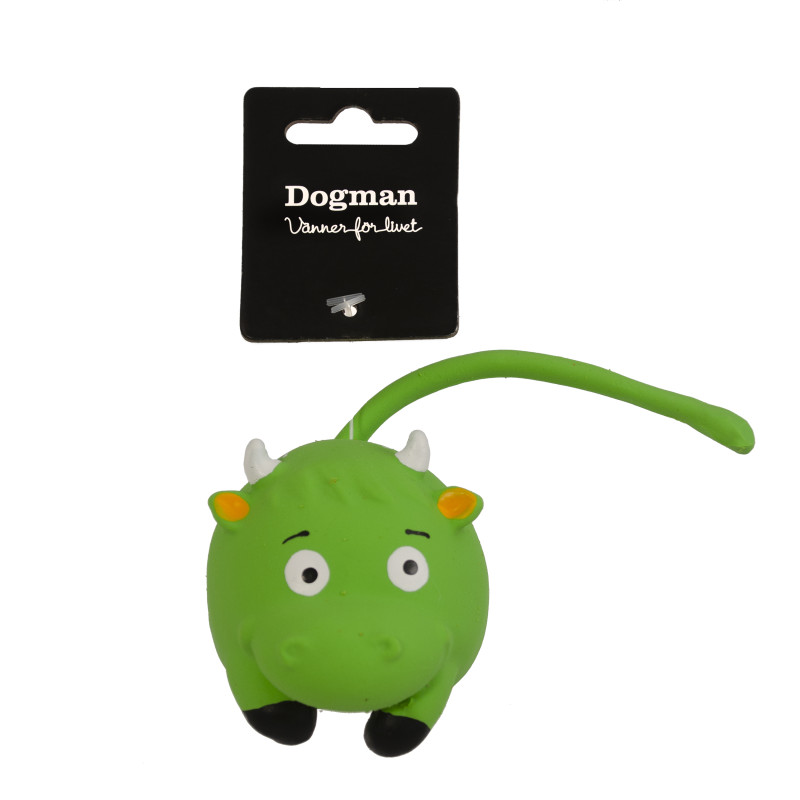 Produktbild för Dogman Leksak Bull Grön S 21cm