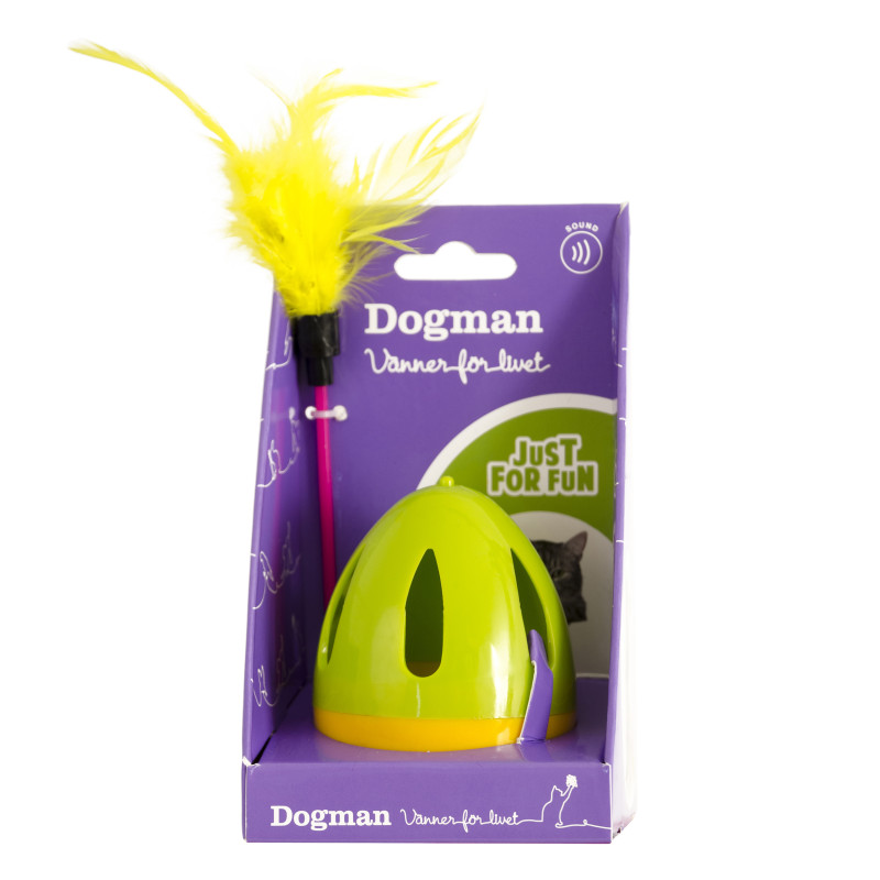 Produktbild för Dogman Aktiveringsleksak Ägg Flerfärgad 25,5cm