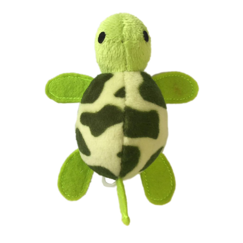 Produktbild för Dogman Leksak Vibrerande sköldpadda Grön 7cm