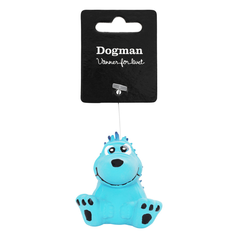 Produktbild för Dogman Leksak Igelkott Turkos XS 7,5cm