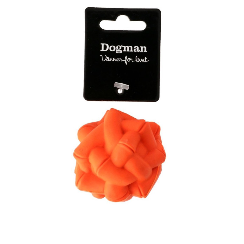 Produktbild för Dogman Leksak Boll Orange M 6,5cm