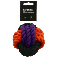 Produktbild för Dogman Leksak Repboll Orange L 9cm