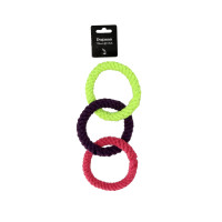 Produktbild för Dogman Leksak Rep-ringar Flerfärgad M 30cm