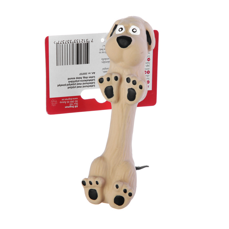 Produktbild för Dogman Leksak Hund Gul XS 13cm