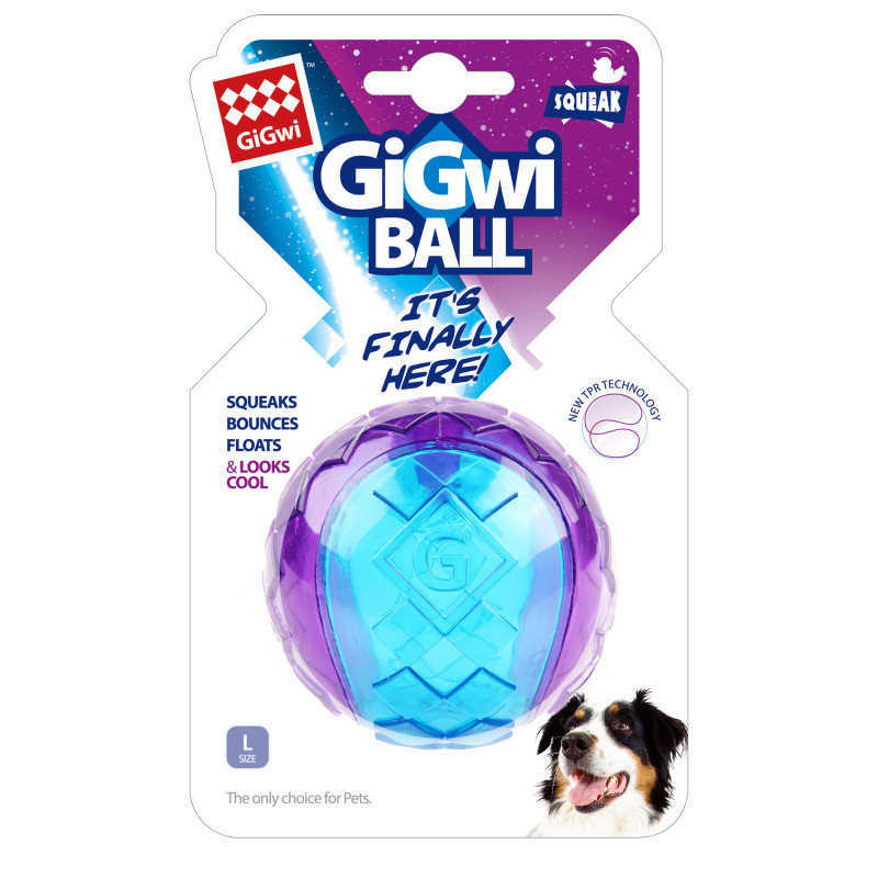 Produktbild för GiGwi Leksak Ball flytande Blå L 7cm