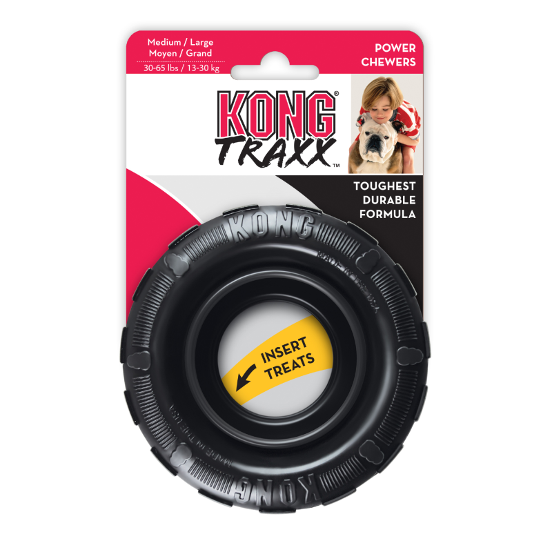 Produktbild för KONG Leksak Tyres Extreme Svart M/L 11cm
