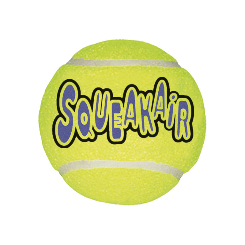 Produktbild för KONG Leksak SqueakAir Balls 3p Gul M 6cm