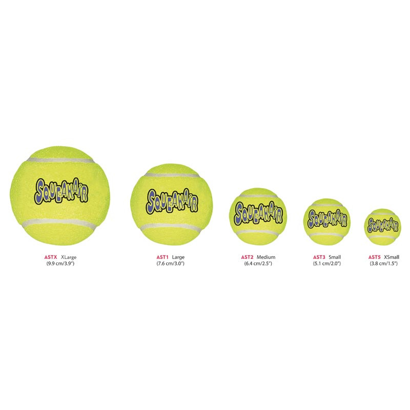 Produktbild för KONG Leksak SqueakAir Balls 3p Gul XS 4cm