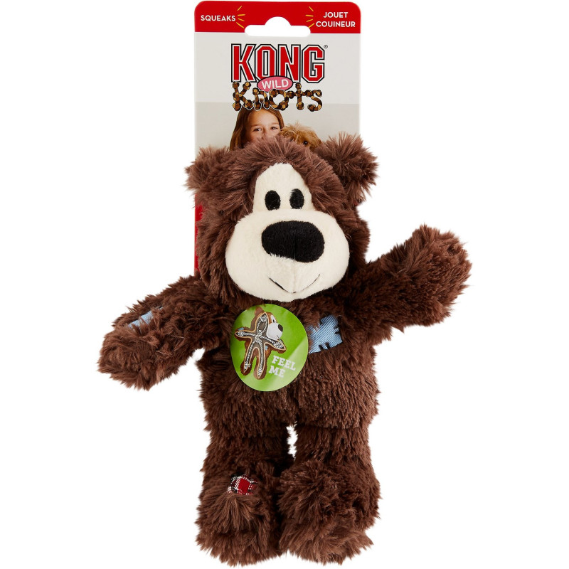 Produktbild för KONG Leksak Wild Knots Bear Mix S/M 19cm