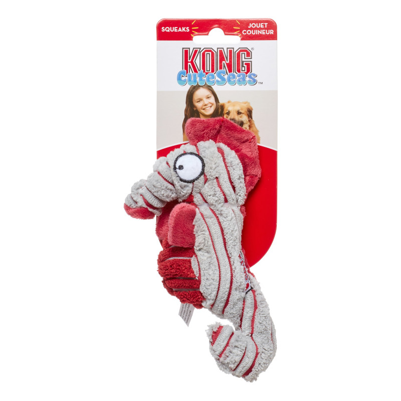 Produktbild för KONG Leksak CuteSeas Seahorse Röd S 18cm