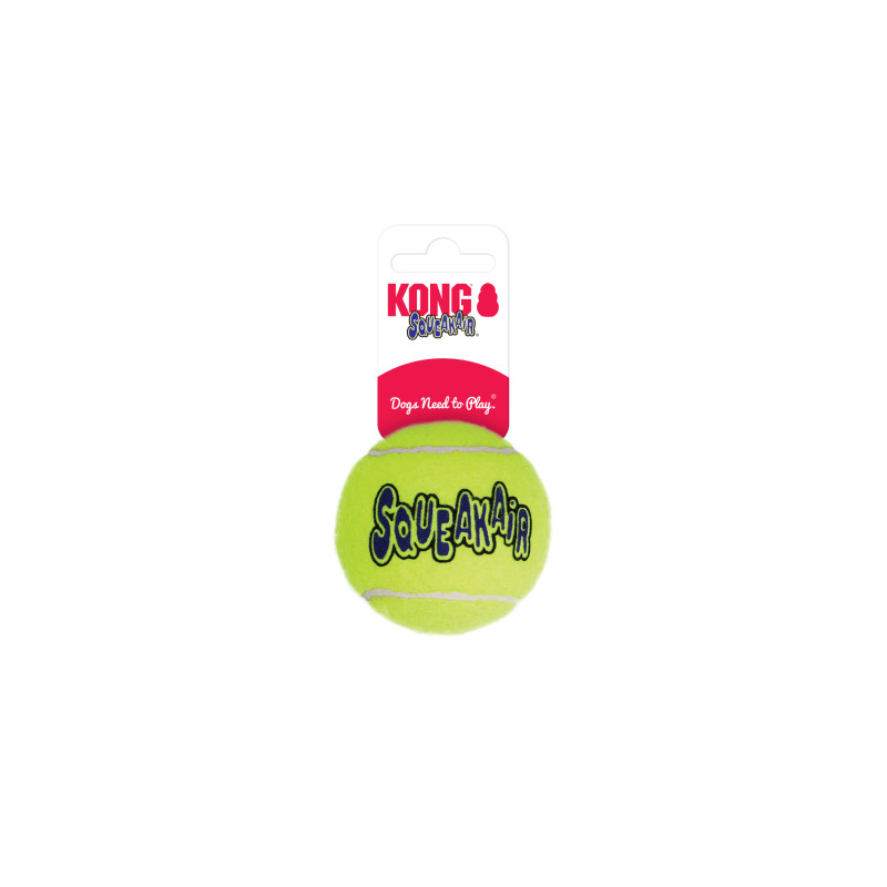 Produktbild för KONG Leksak SqueakAir Ball Gul M 6cm