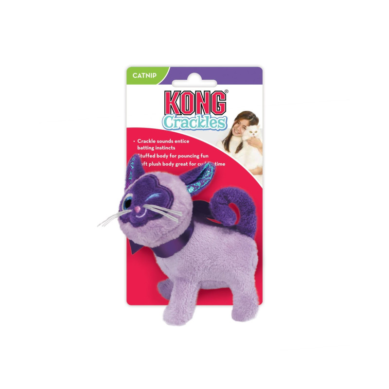 Produktbild för KONG Leksak Crackles Winkz Cat Lila 10cm