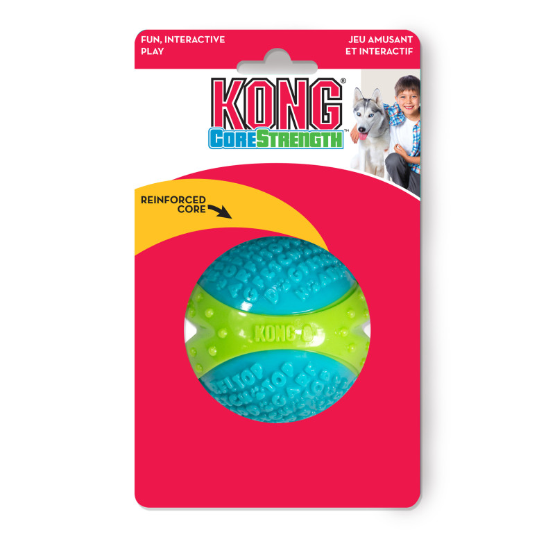 Produktbild för KONG Leksak CoreStrength Ball Turkos L 7,5cm