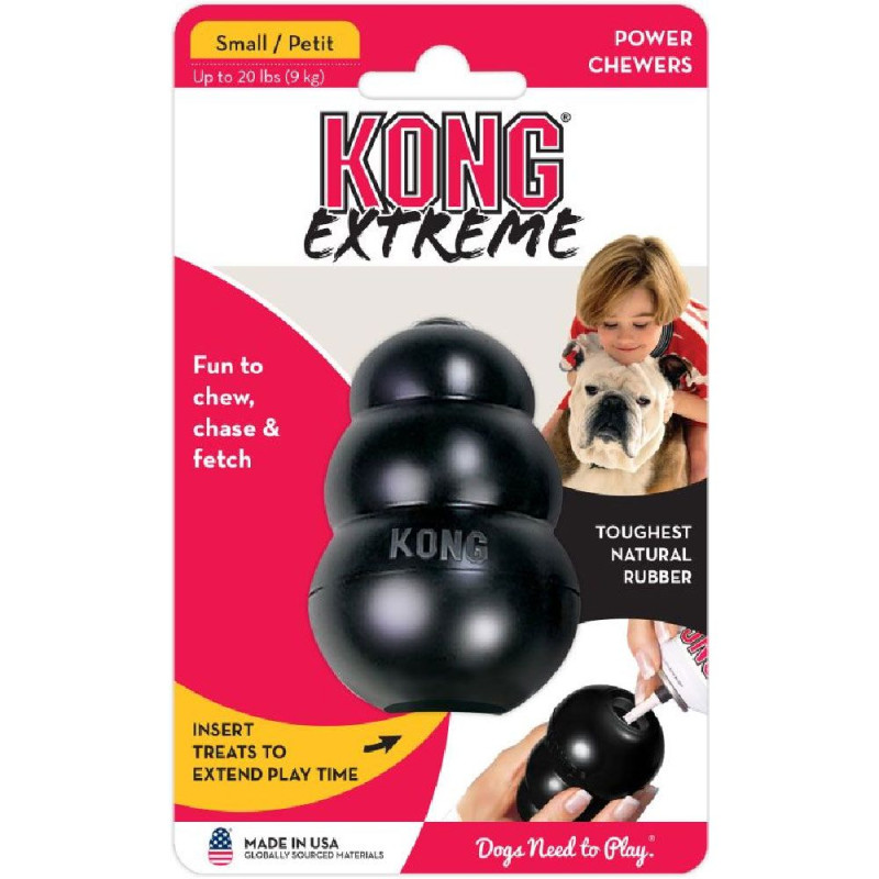 Produktbild för KONG Leksak Kong Extreme Svart S 7cm Musta
