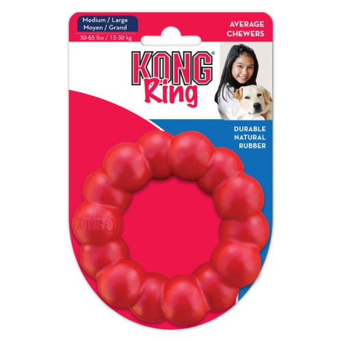 KONG KONG Leksak Ring Classic Röd M/L 11cm