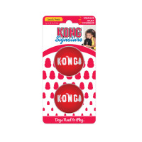 Miniatyr av produktbild för KONG Leksak Signature Balls 2p Röd L 8cm