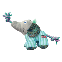 Produktbild för Kong Leksak Knots Carnival Elephant Turkos