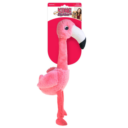 KONG KONG Leksak ShakersHonkers Flamingo Rosa S 31cm