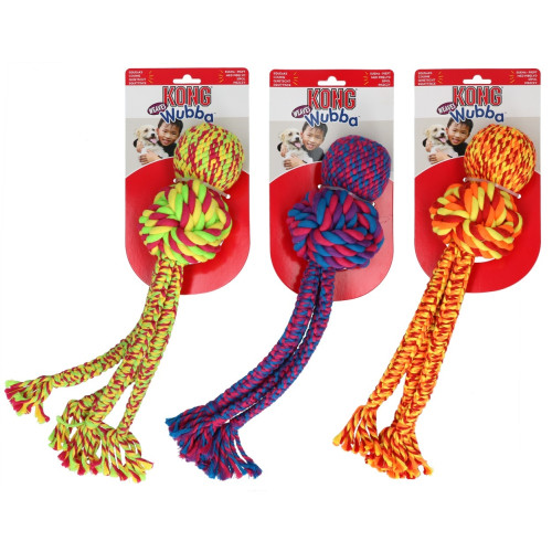 KONG KONG Leksak Wubba Weaves med rep Mix XL 44cm