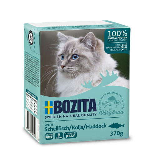 BOZITA Haddock Chunks In Jelly Våtfoder För Katt 370g