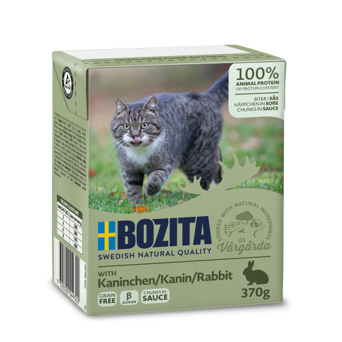 BOZITA Rabbit Chunks In Sauce Våtfoder För Katt 370g