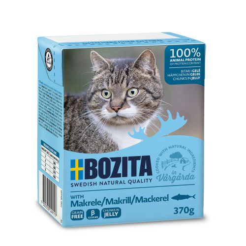 BOZITA Mackerel Chunks In Jelly Våtfoder För Katt 370g