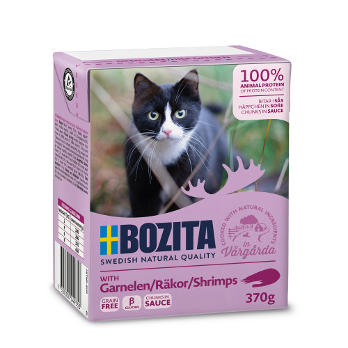 BOZITA Shrimps Chunks In Sauce Våtfoder För Katt 370g