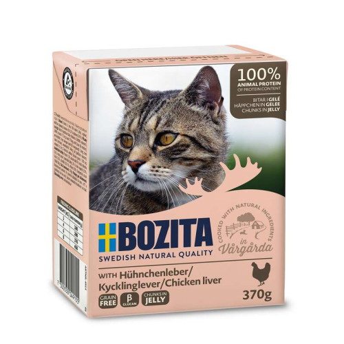 BOZITA Chicken Liver Chunks In Jelly Våtfoder 370g