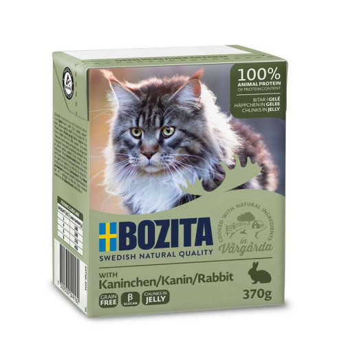 BOZITA Rabbit Chunks In Jelly Våtfoder För Katt 370g