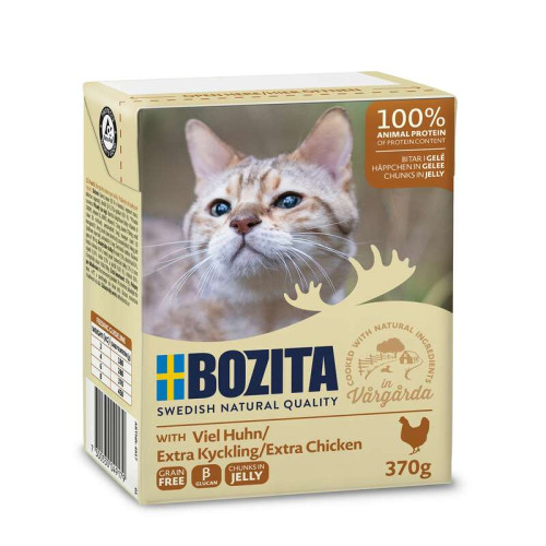 BOZITA Chicken Chunks In Jelly Våtfoder För Katt 370g