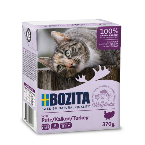 BOZITA Turkey Chunks In Jelly Våtfoder För Katt 370g