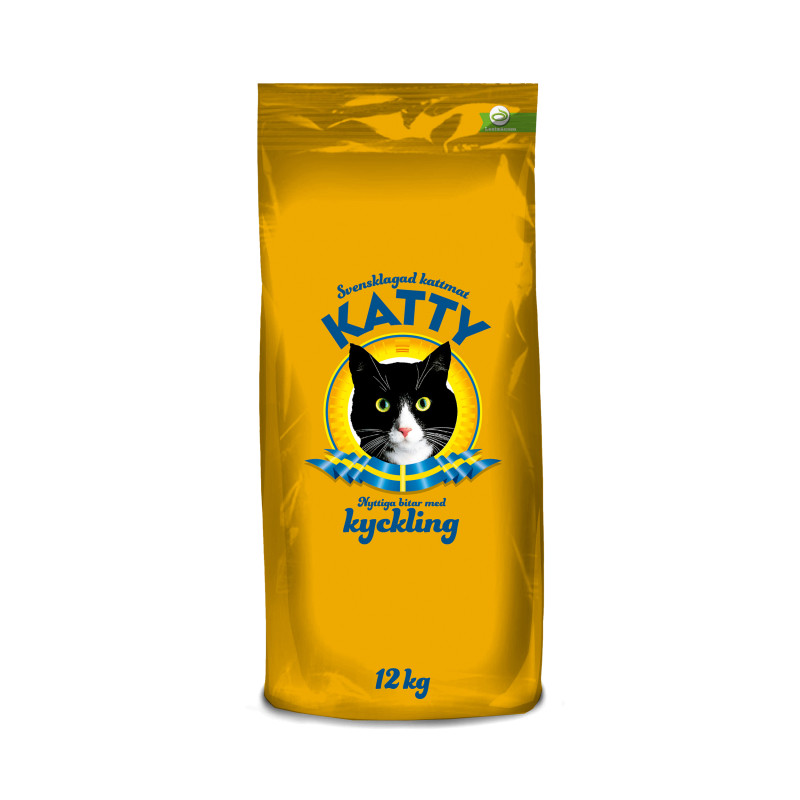 Produktbild för Katty Nyttiga bitar med kyckling 12kg