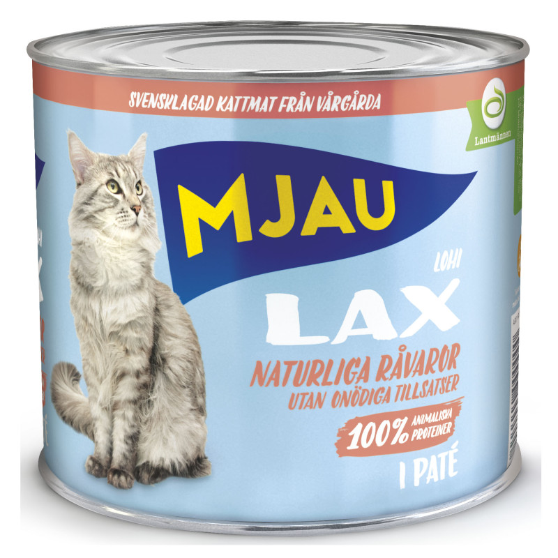 Produktbild för Mjau Paté med lax 635g