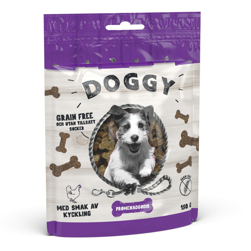 Produktbild för Doggy Promenadgodis grain free 150g