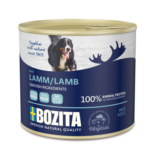 BOZITA Paté Med Lamm Våtfoder För Hund 625g