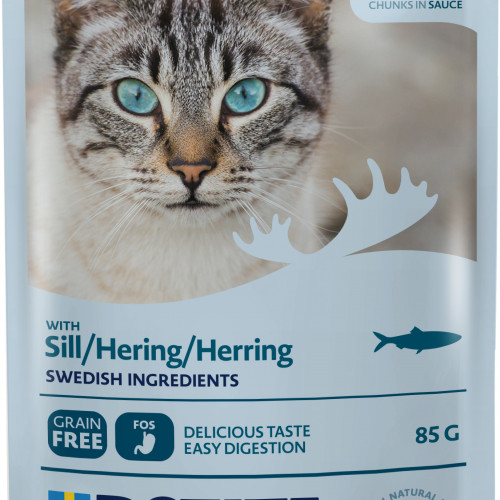 BOZITA Herring Chunks In Sauce Våtfoder För Katt 85g Blå