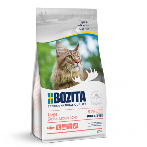 BOZITA Large Wheat Free Salmon Kattmat 400g