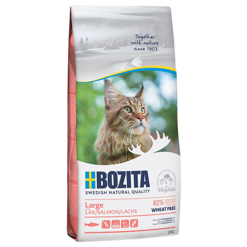 BOZITA Large Wheat Free Salmon Kattmat 2kg