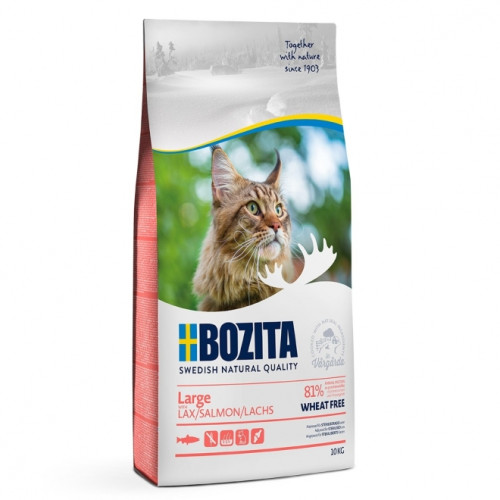 BOZITA Large Wheat Free Salmon Kattmat 10kg