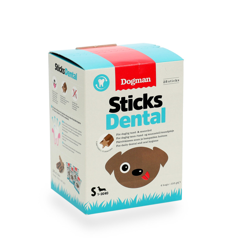 Produktbild för Dogman Sticks Dental box S 28st