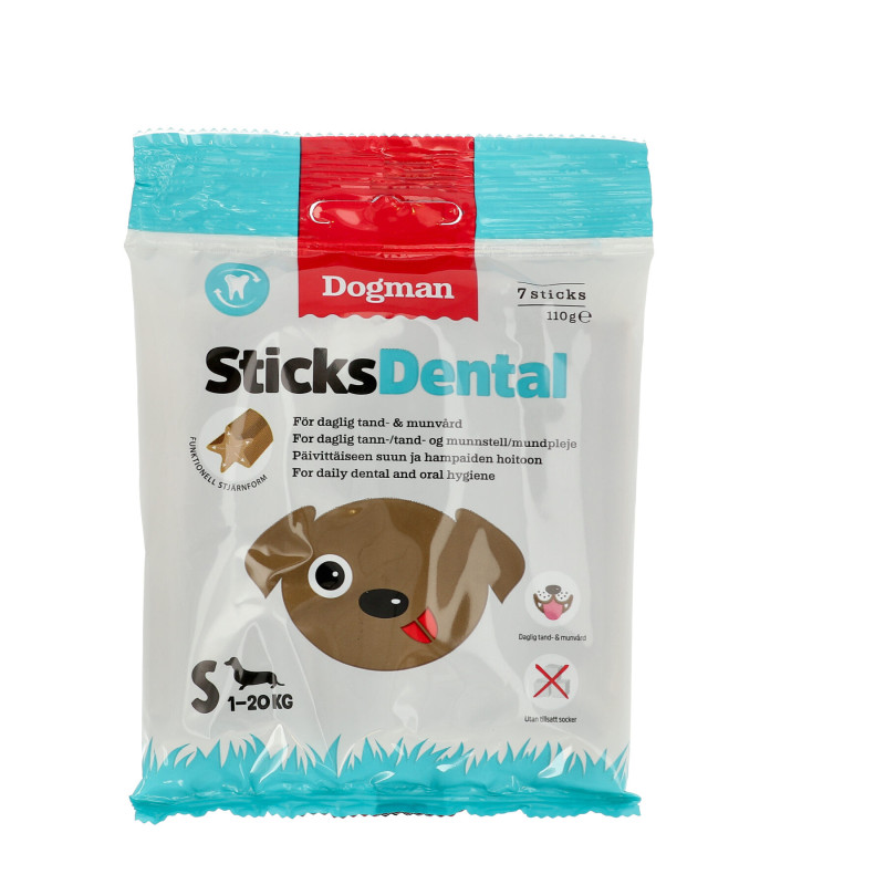 Produktbild för Dogman Sticks Dental S 7st