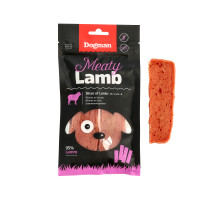 Miniatyr av produktbild för Dogman Hundgodis Meaty Slices of Lamb 80g