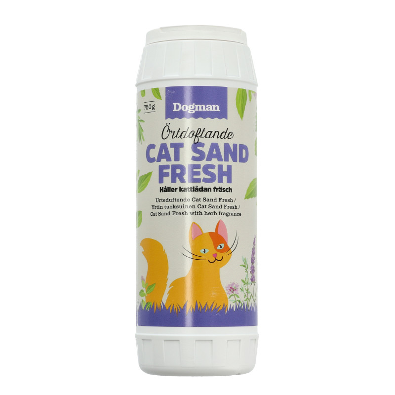 Produktbild för Dogman Cat sand fresh deo t kattlådan 750g