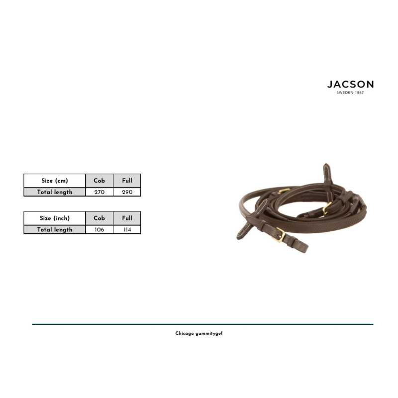 Produktbild för Jacson Chicago Gummitygel Brun Cob