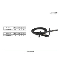 Miniatyr av produktbild för Jacson Calgary Vävribbtygel Svart Ponny