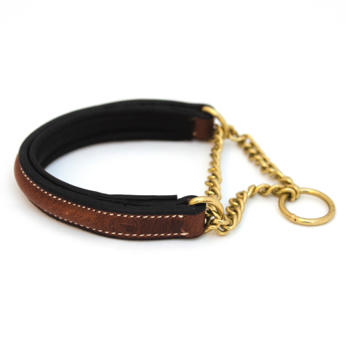 JACSON Asti Hundhalsband Halvstryp Brun 40cm