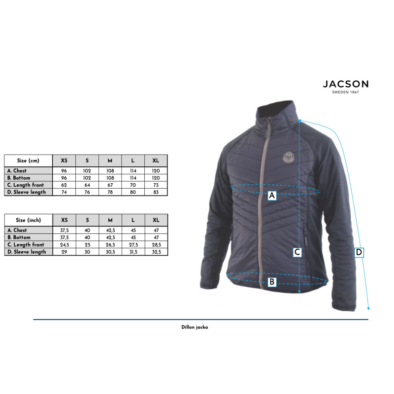 Produktbild för Jacson Dillon Ridjacka Marin XL